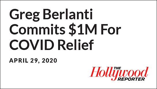 Greg Berlanti Commits $1M For COVID Relief